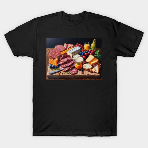 Charcuterie Board T-Shirt by ToochArt